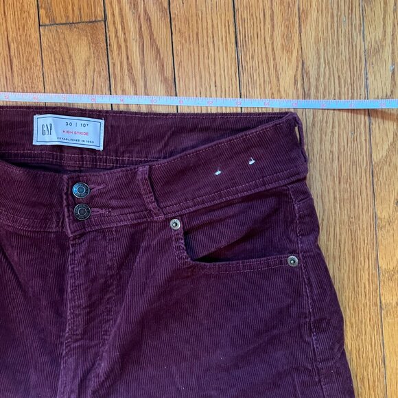GAP  High Rise Corduroy Stride Wide-Leg Pants 10T - Picture 5 of 7